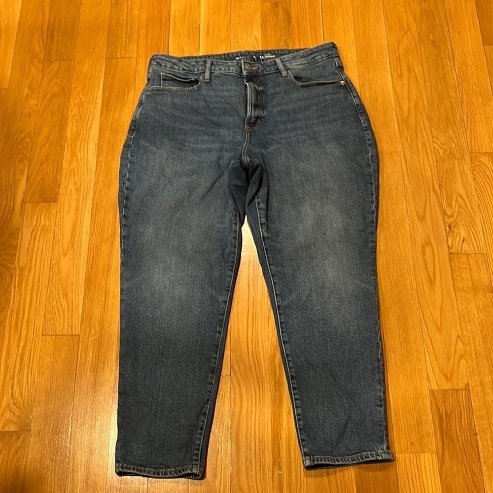 OLD navy high-rise O.G. Straight secret -slim pockets jeans size 16 .